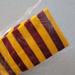 Red and yellow knee socks